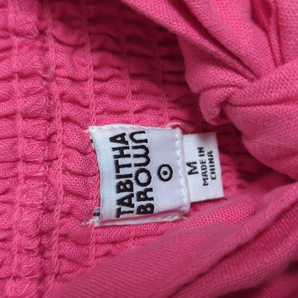 Limited Edition Target x Tabitha Brown Bow Maxi Pink Linen Dress - Picture 5 of 6